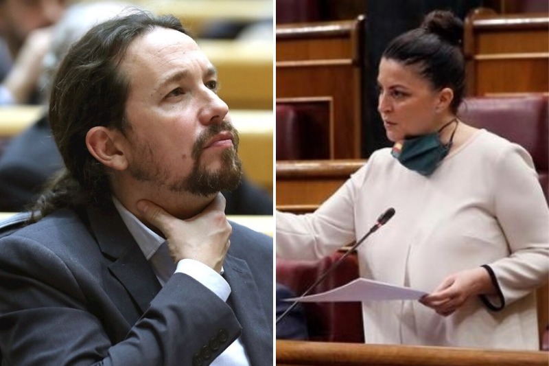 TAJANTE Diputada española descargó a Pablo Iglesias por su modelo