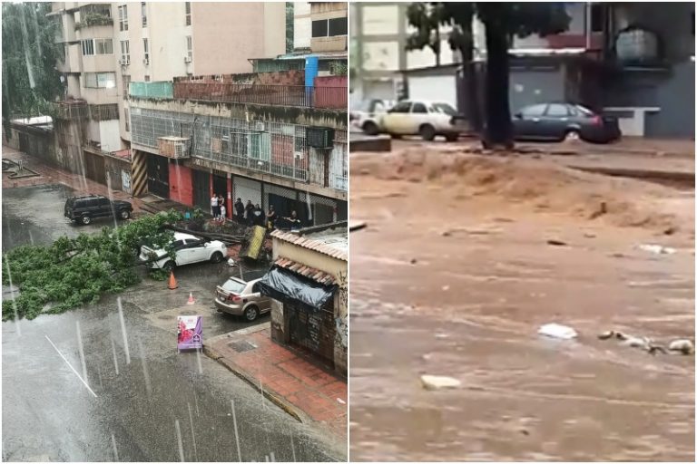 Torrencial Aguacero Y Fuertes Vientos En Caracas Este 20Oct Numerosas