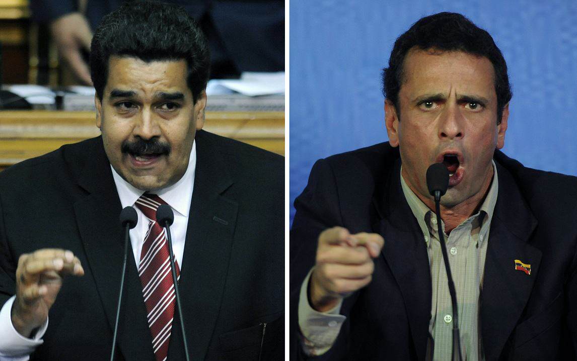 Capriles y maduro