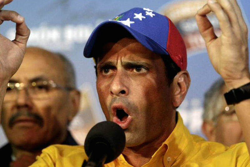 Henrique Capriles Radonski en rueda de prensa