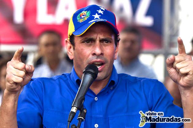 Capriles le dice a Maduro