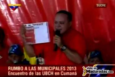 ¡MANIPULANDO! Cabello dice que los ojos de Chávez en el tarjetón es porque lo “verá a usted cuando vaya a votar”