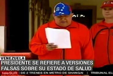 #ProhibidoOlvidar: Hugo Chávez MIENTE la “supuesta” gravedad de su salud