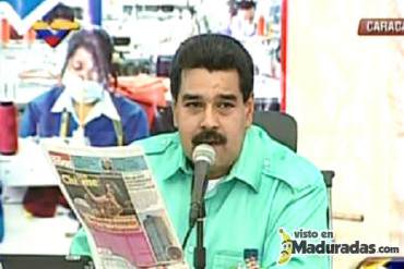 ¡MADURO LLAMA A BOICOT! Pide que no compren periódicos que defienden la burguesía parasitaria