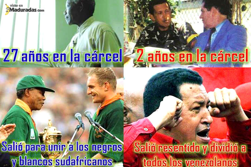 Comparacion Mandela y Chavez