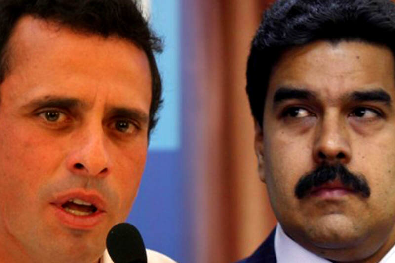 Capriles y Maduro