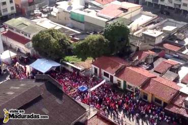 ¡ESTÁN PERDIDOS! VIDEO: Concentración de Maduro en Los Teques ¿Y LA GENTE?