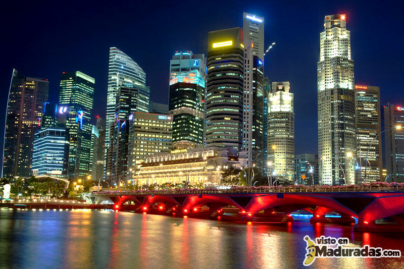 Ciudad-de-Singapur-en-la-Noche_Paisajes-de-Ciudades