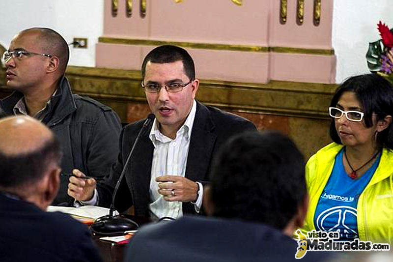 Jorge Arreaza con Delcy Rodriguez