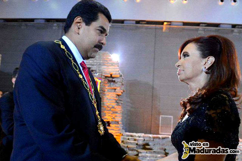 Nicolas Maduro con Cristina Fernandez de Kirchner