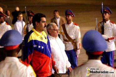 ¡VERGUENZA! Maduro llegó a Cuba para participar en la Celac y rendir cuentas a los Castro