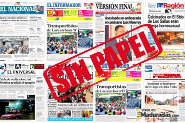 ¡SIN PRENSA NO HAY LIBERTAD! Tres periódicos más cierran sus operaciones a falta de divisas