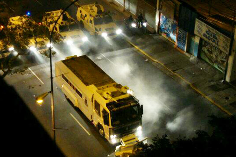 protesta en altamira venezuela gnb estudiantes