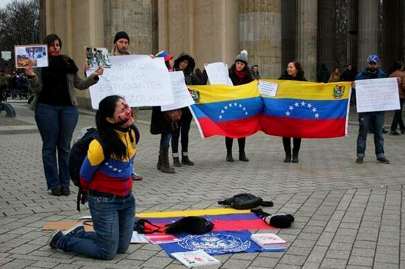 venezolanos en el mundo protesta