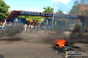 ¡A PARO! Suspendidas clases de manera indefinida en la ULA por fuertes protestas de estudiantes