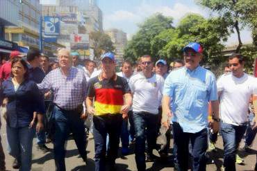¡UNIDAD! Henrique Capriles acompaña la marcha en respaldo a Leopoldo López + FOTO