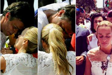 ¡CONMOVEDORA IMAGEN! Así fue la despedida de Leopoldo López y su esposa Lilian Tintori + FOTOS