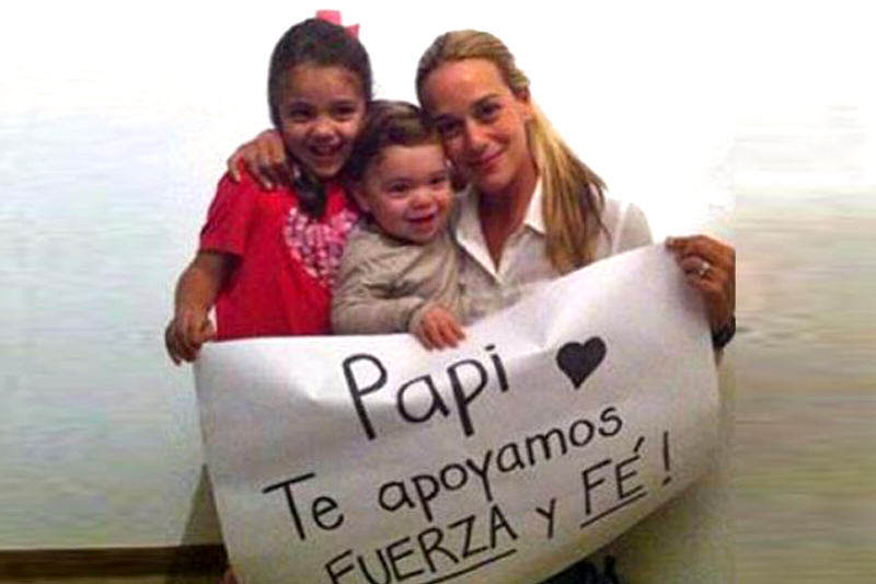 Lilian Tintori esposa de Leopoldo Lopez FUERZA Y FE