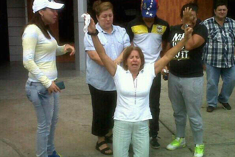 Madre del fallecido Jimmy Vargas en Tachira Venezuela 