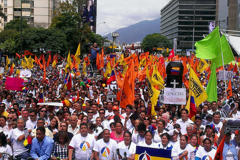 Marchas en Venezuela El Marques Caracas 22F