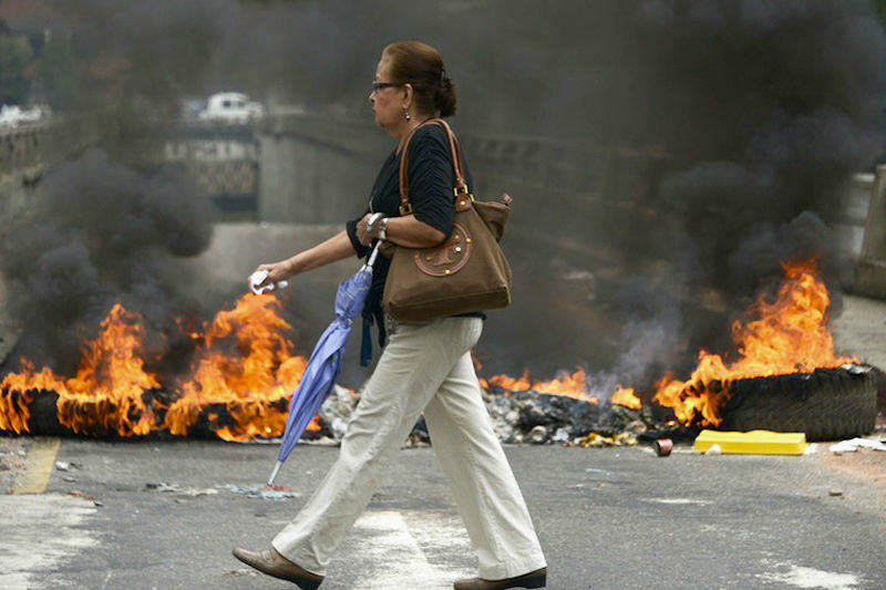 Protestas en Venezuela Calles Incendiadas Venezolanos 