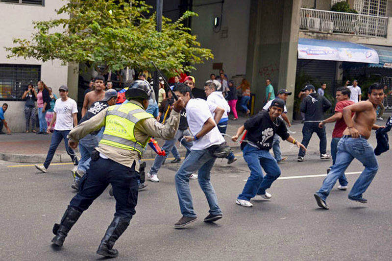 Represion en Venezuela contra los estudiantes