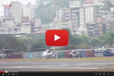 EN VIDEO: Así fue el traslado de Leopoldo López hasta el Palacio de Justicia en helicoptero