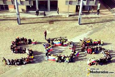 ¡VIVA VENEZUELA! Venezolanos en Dublín también se concentraron en apoyo al #12F