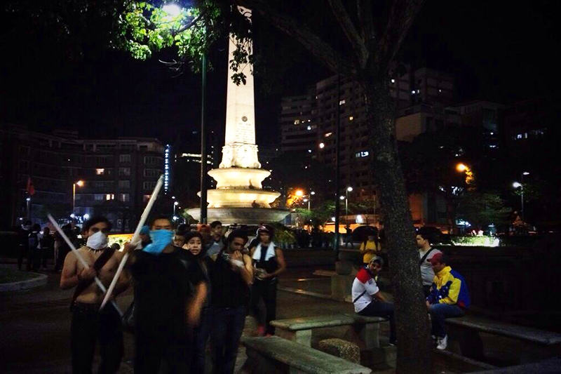 protesta en altamira venezuela gnb estudiantes