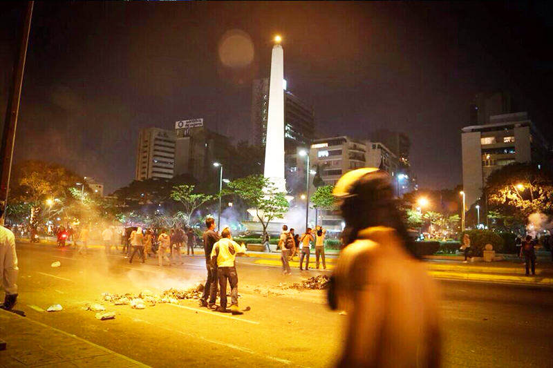 protesta en altamira venezuela gnb estudiantes