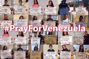 ¡CONMOVEDOR! El mundo entero se solidariza con Venezuela con el hashtag #PrayForVenezuela