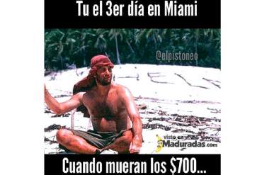 HUMOR: Así lucirías en el tercer día de un viaje a Miami + ¡Una monedita por favor! + Meme