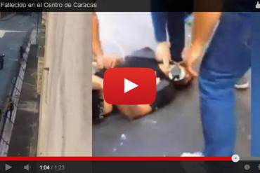 ¡AQUÍ LA PRUEBA! En Video: El momento en el que asesinan a estudiante en manifestación en Venezuela