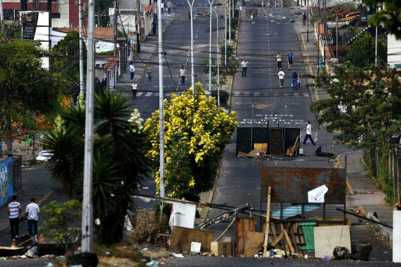 Barricadas en San Cristobal Tachira 