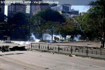 NUEVAMENTE: GNB dispersó con bombas lacrimógenas a manifestantes en Altamira