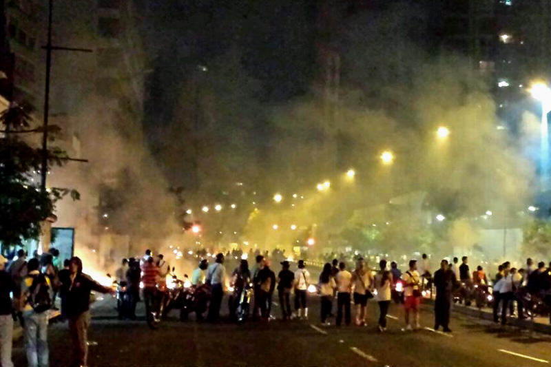 Chacao bombas lacrimogenas protesta
