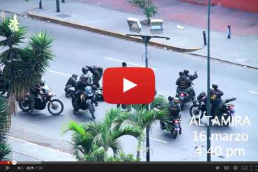 ¡INDIGNANTE! En Video: Así fue como la GNB agredió a manifestante detenido en Altamira 16M