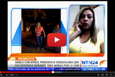 EN VIDEO: Periodista Mildred Manrique cuenta el caótico momento que vivió durante su detención