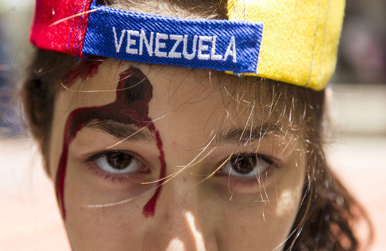 Protesta de Estudiantes en Venzuela camino a la OEA (2)