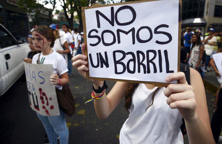 Protesta de Estudiantes en Venzuela camino a la OEA (3)