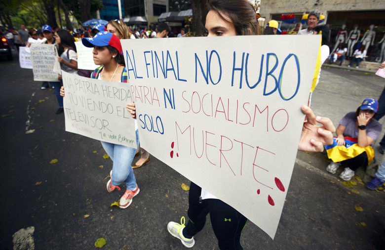 Protesta de Estudiantes en Venzuela camino a la OEA (5)