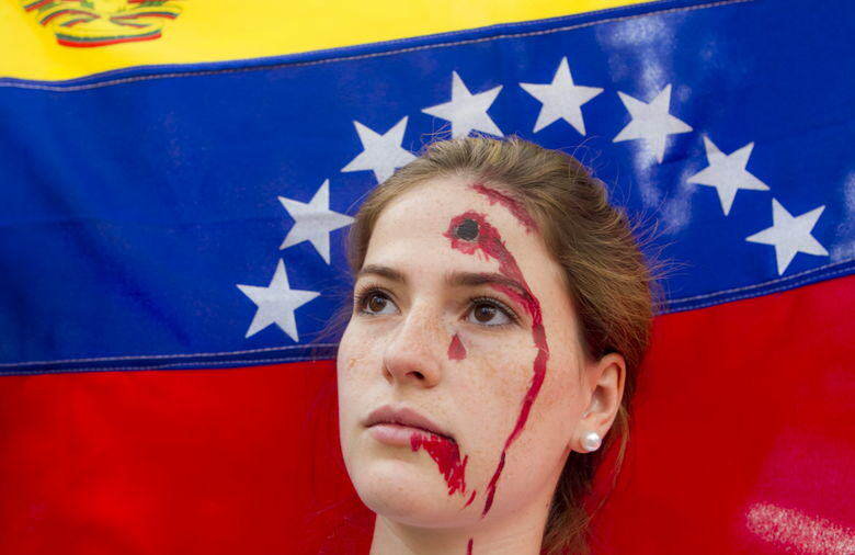 Protesta de Estudiantes en Venzuela camino a la OEA (7)