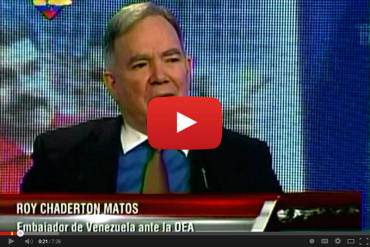 Chaderton: Hay “tranquilidad y alivio” por decisión de no discutir situación de Venezuela en la OEA