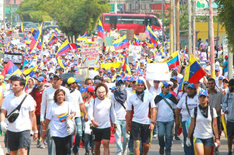 Siguen las protestas en Venezuela 22M