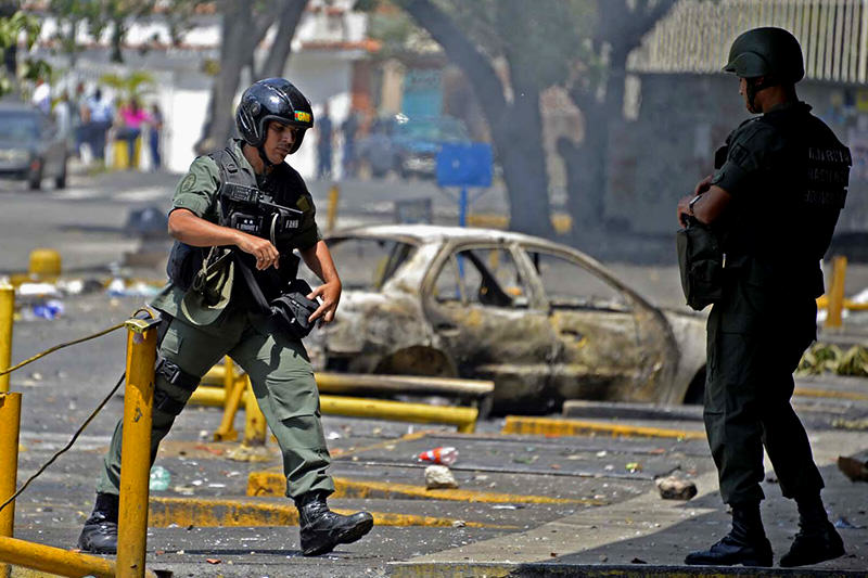 gnb protesta en Venezuel