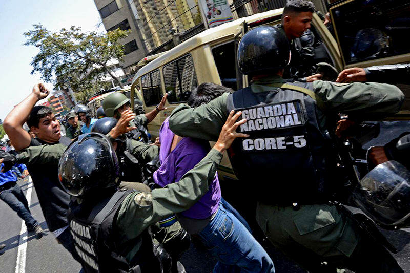 GNB protesta en Venezuela - Detenido en Protestas