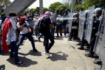 LA FOTO: Así comenzó la tensa situación de represión vivida hoy en Bello Monte #20M