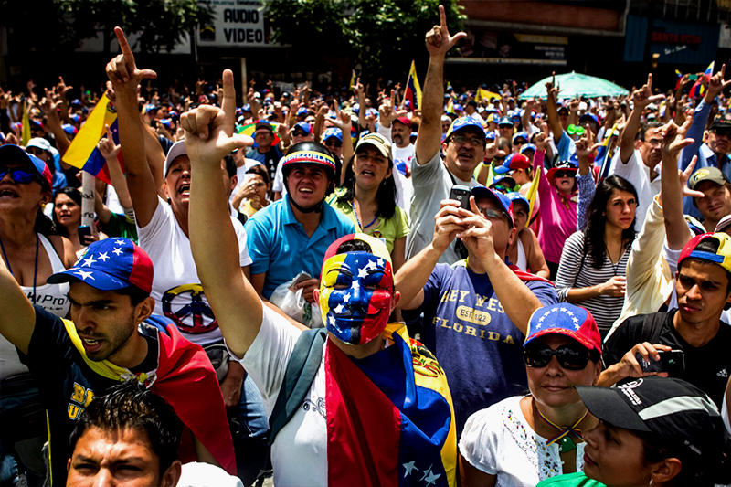 protesta en venezuela altamira