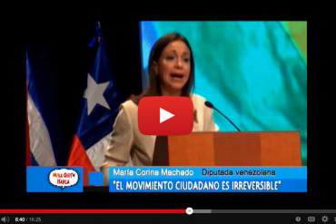 En Video: Discurso de Maria Corina desde Perú: “La indiferencia es complicidad”