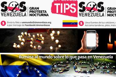 Protesta mundial de SOS humano iluminará al mundo sobre lo que sucede en Venezuela + Detalles